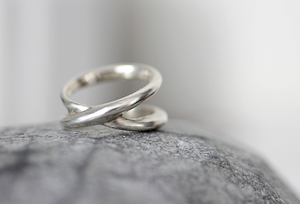 Double band Ring // Sterling silver