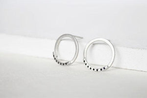 Circle earrings // Sterling silver