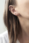 Earrings Swinging Full Moon // Sterling Silver