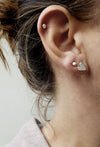 Dot earrings // Sterling Silver
