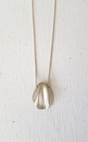 Small leaf necklace // Sterling silver