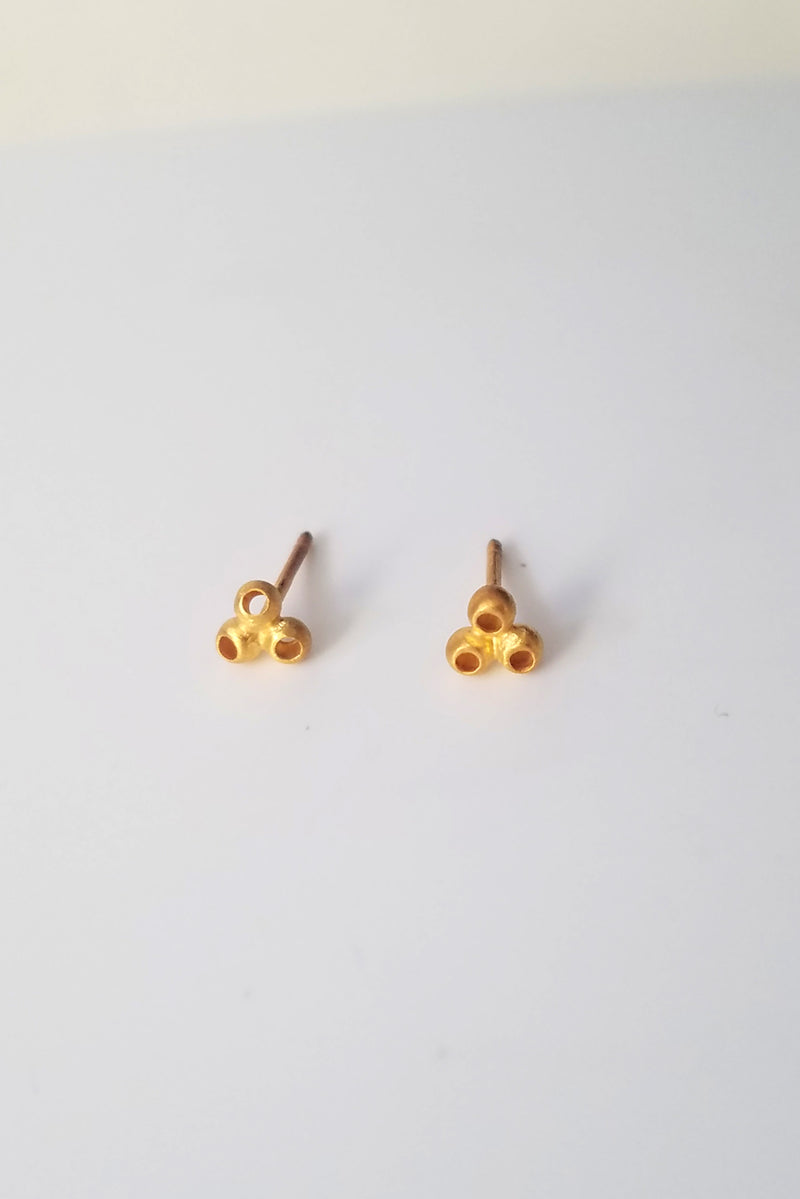 Earrings Lucky Clover// Gold Plated
