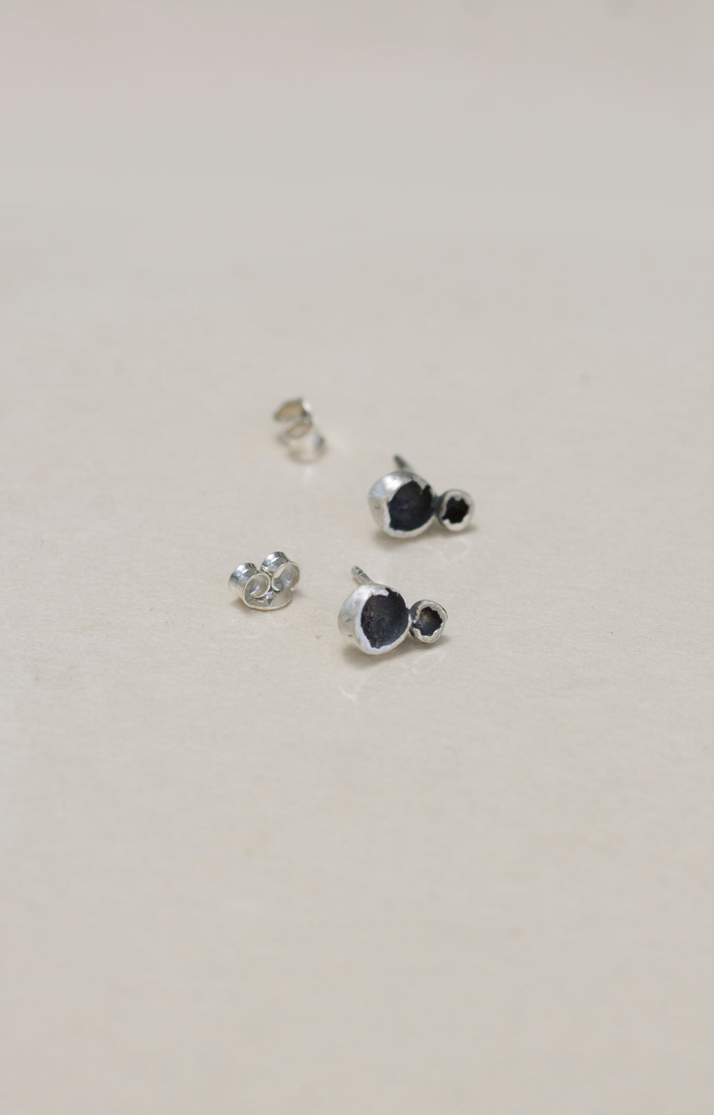Stone Sells studs // Sterling silver