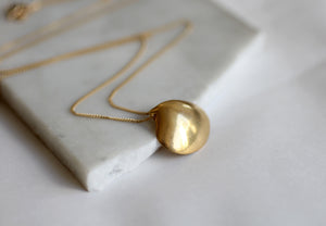 Gold Shell Necklace // Gold plated sterling silver