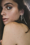 Asymmetrical earrings // Sterling silver