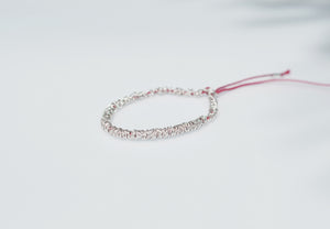 Red Thread Bracelet // Sterling Silver