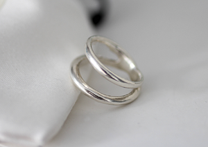 Double band Ring // Sterling silver