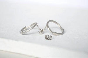 Circle earrings // Sterling silver