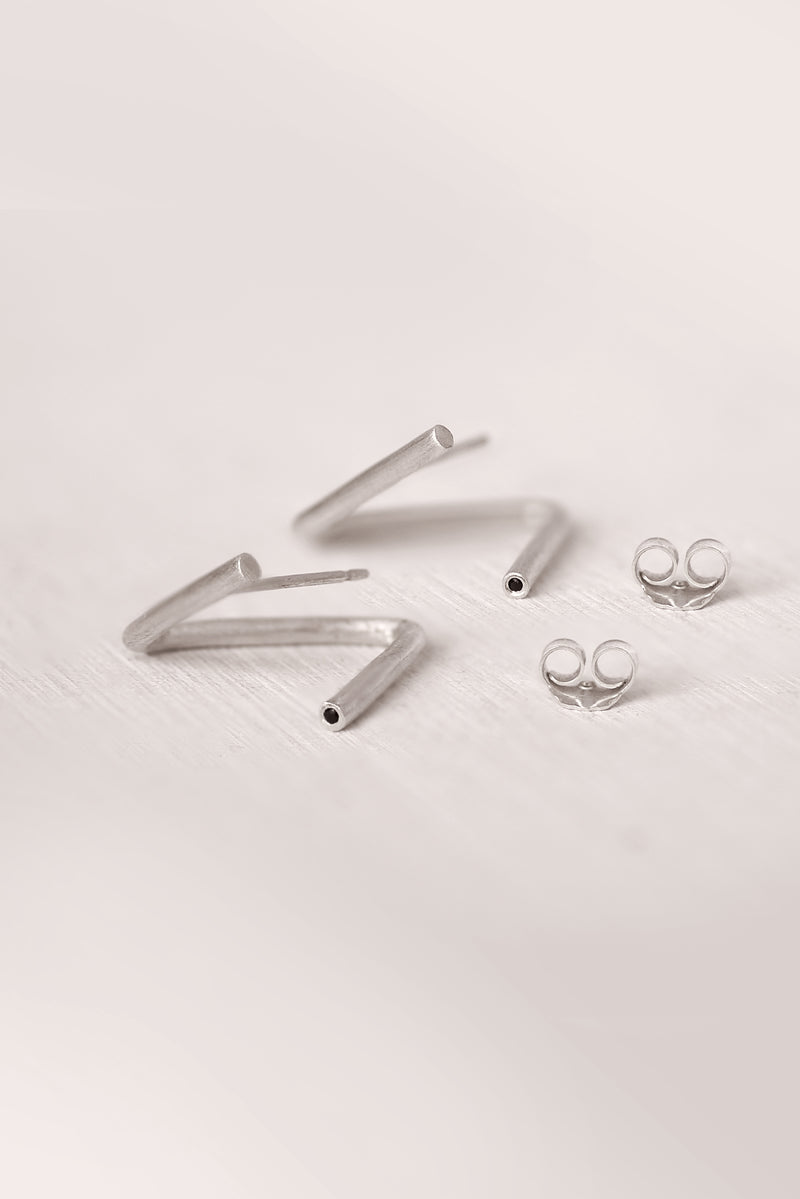 Minimalist stud earrings // Sterling silver