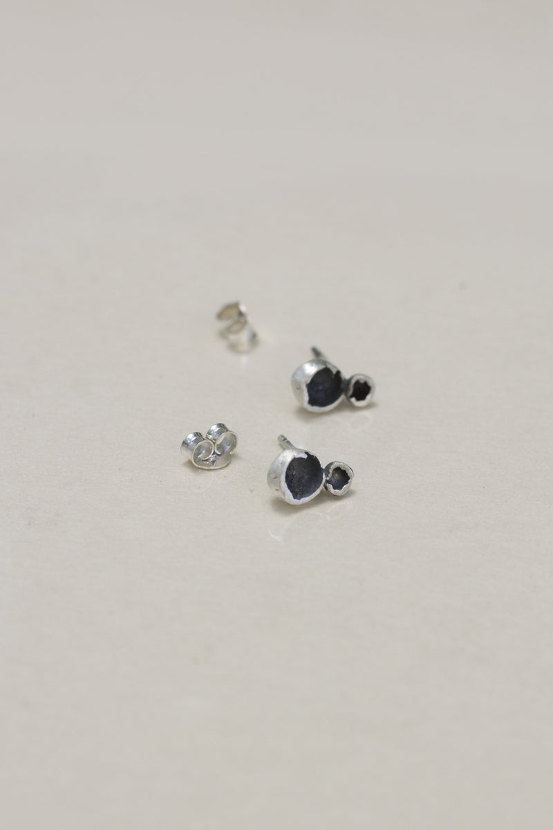Stone Sells studs // Sterling silver